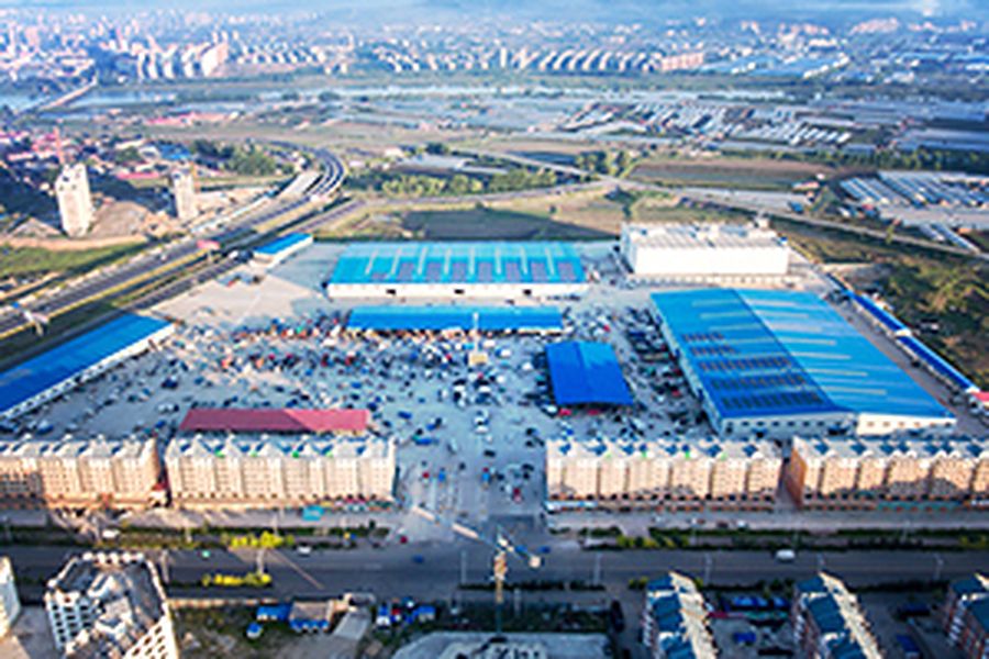Logistics park aerial view