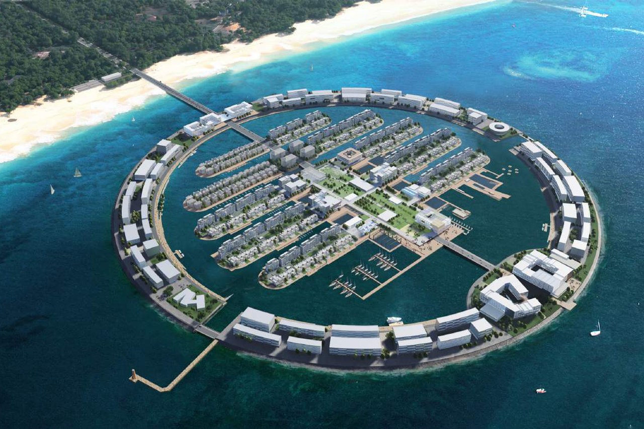 HaiNaShan island aerial rendering