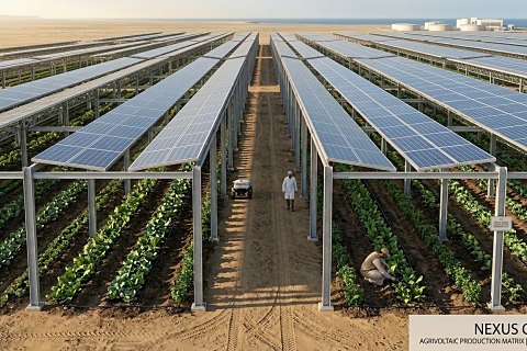Crops under PV arrays